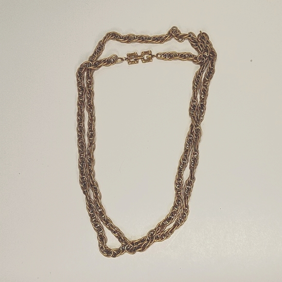 Vintage Givenchy Goldtone Necklace 48" - Picture 2 of 4